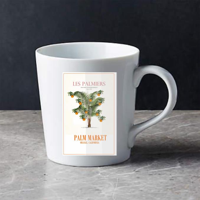 PALM MARKET BOTANICAL PRINT-COFFEE MUG