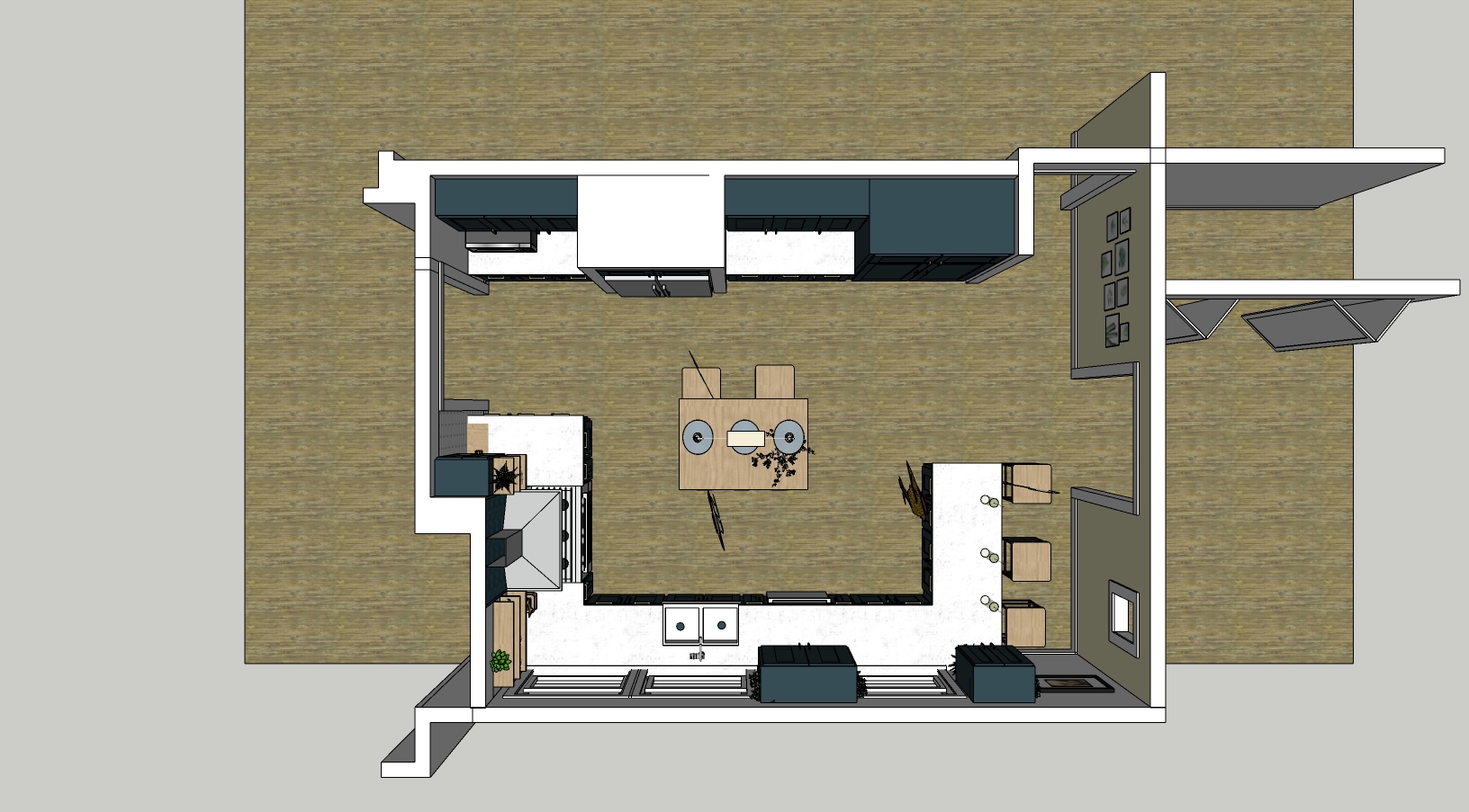 FLOOR PLAN OF KITCHEN DESIGN 