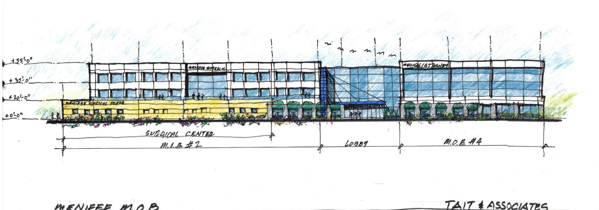 MENIFEE MOB - CONCPETUAL EXTERIOR ELEVATION #1 - 12-11-23