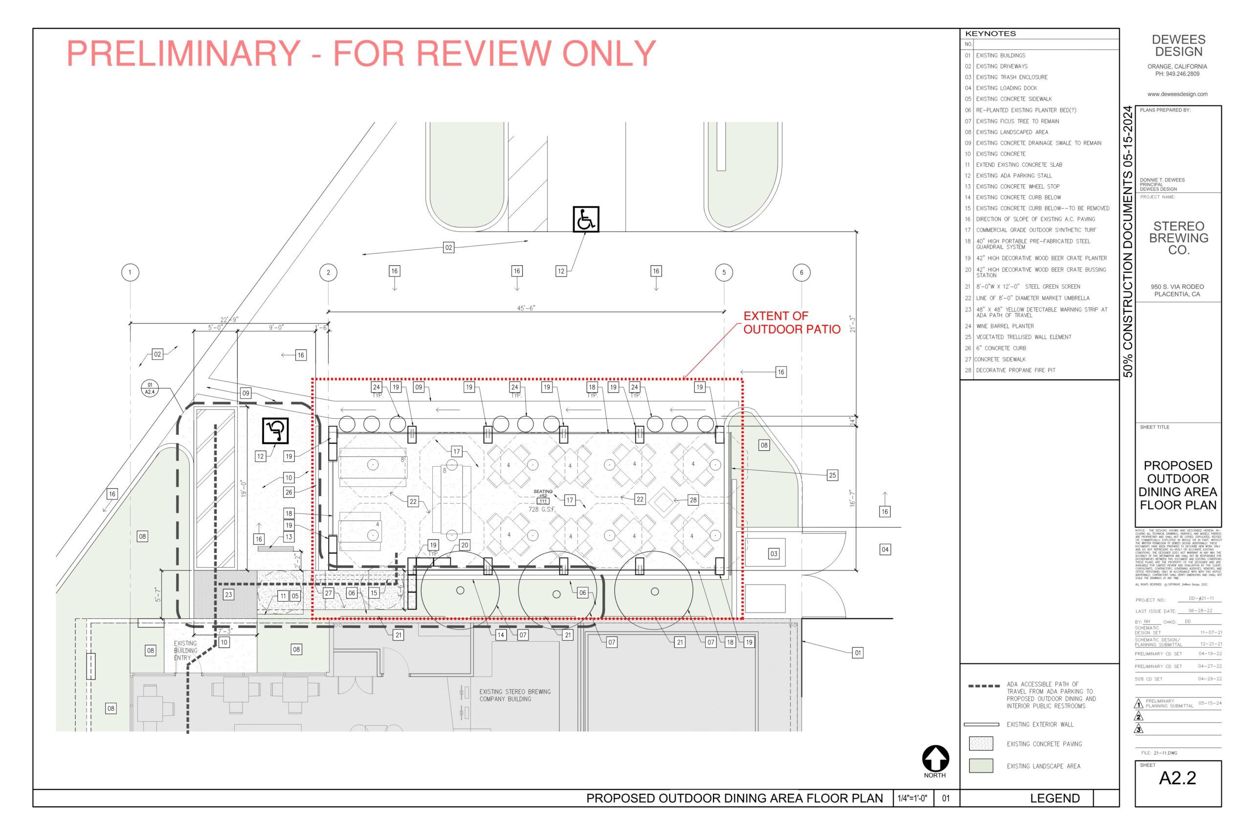 PROPOSED FLOOR PLAN FOR A.U.P. SUBMITTAL 