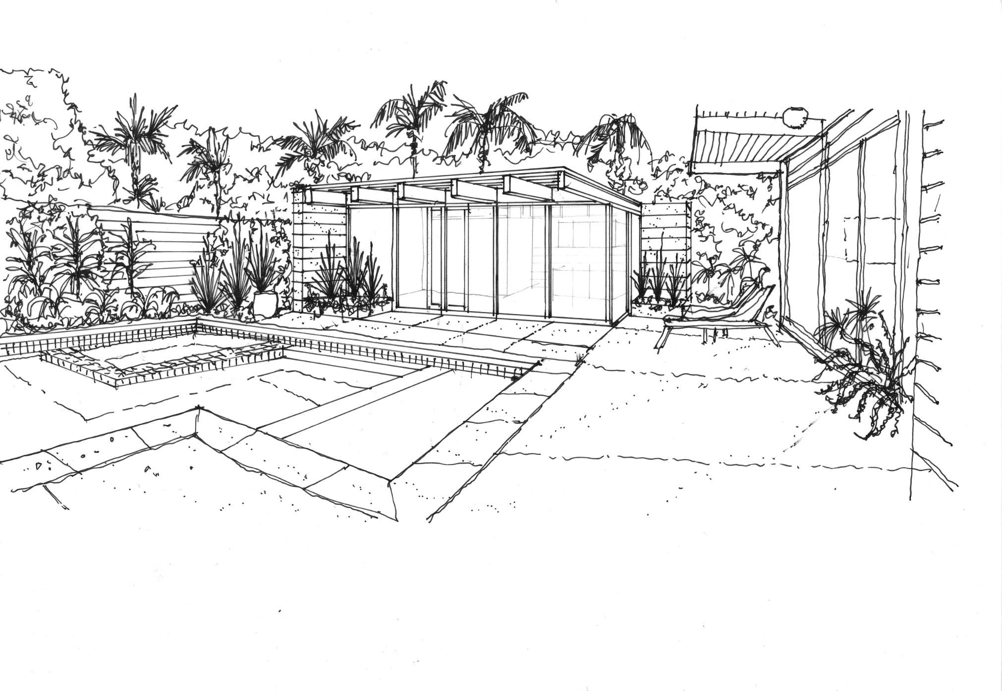 BLACK AND WHITE CONCEPT SKETCH 