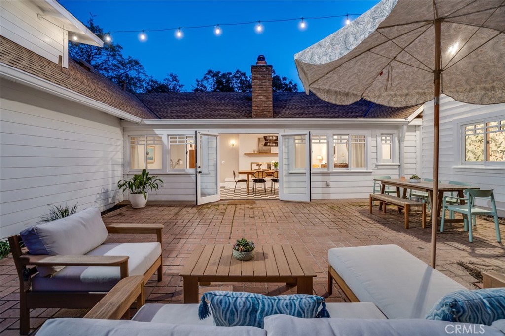 EXTERIOR PATIO AT REAR YARD 