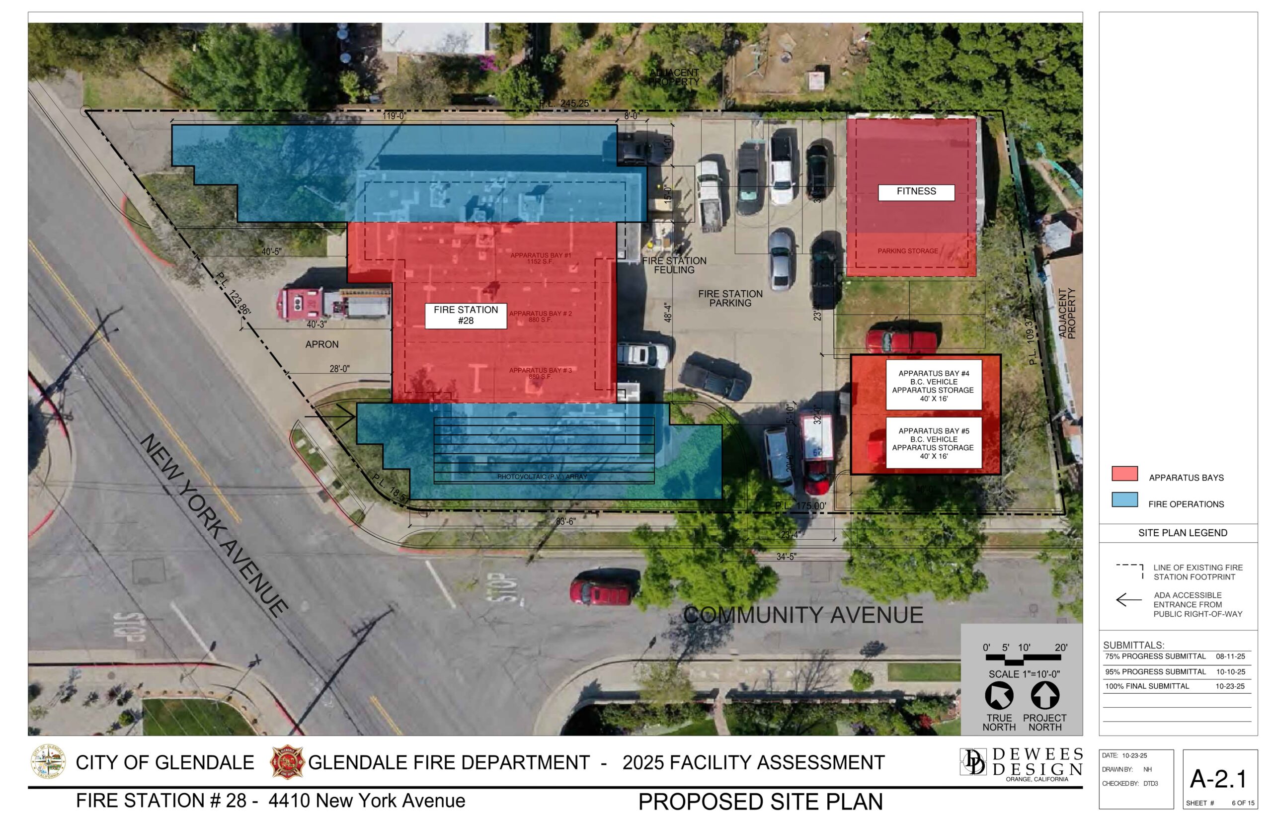 FIRE STATION #28 - PROPOSED CONCEPTUAL SITE PLAN STUDY